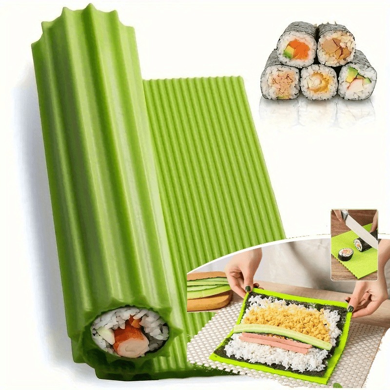 Sushi Making Kit - แผ่นซิลิโคนสำหรับทำซูชิคุณภาพสูง 1 ชิ้น - ใช้งานง่าย พกพาสะดวก