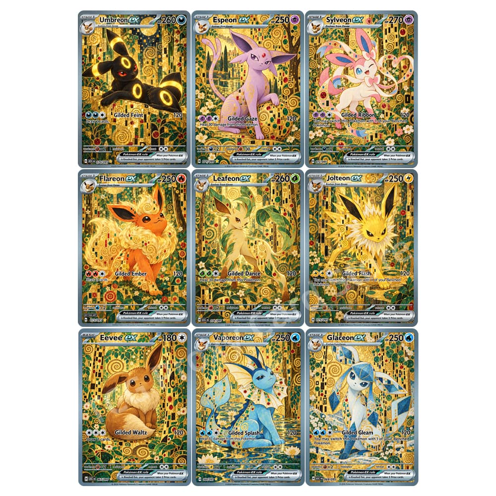 9 ชิ้น/ชุด คอลเลกชัน Eeveeluti - Japanese Fan บทวิจารณ์และราคา