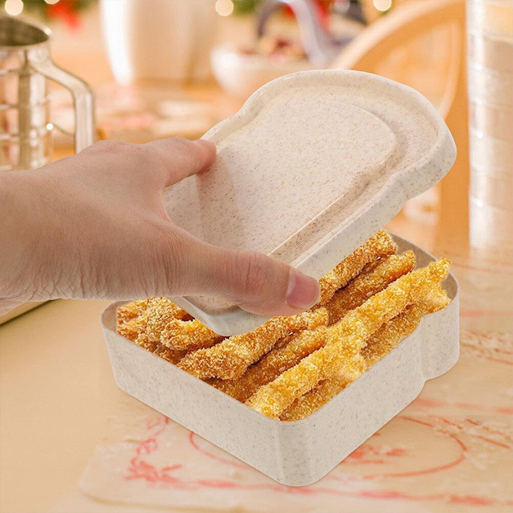 กล่องเก็บขนมปังปิ้งแบบปิดผนึก  - Bento Box บทวิจารณ์และราคา